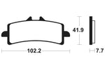 TECNIUM Street Performance Sintered Metal Brake pads - MF341 1022777