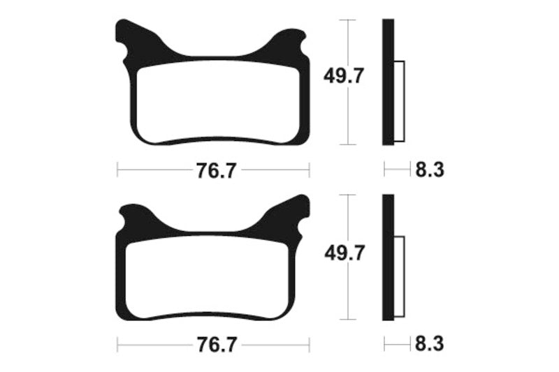 TECNIUM Street Performance Sintered Metal Brake pads - MF342 1022778