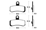 TECNIUM Street Performance Sintered Metal Brake pads - MF353 1022781