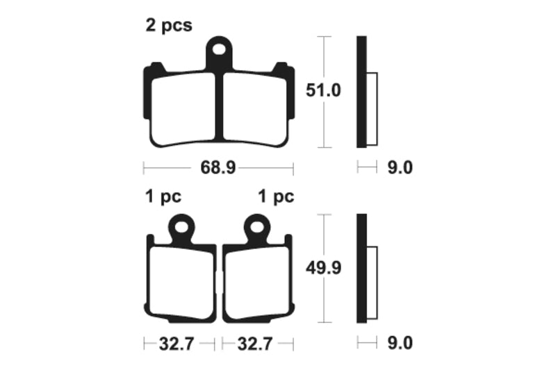 TECNIUM Street Performance Sintered Metal Brake pads - MF369 1022785