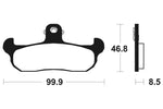 TECNIUM MX/ATV Sintered Metal Brake pads - MO108 1022839