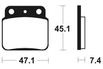 TECNIUM MX/ATV Sintered Metal Brake pads - MO149 1022848