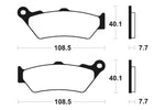 TECNIUM MX/ATV Sintered Metal Brake pads - MO174 1022850