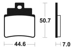 TECNIUM MX/ATV Sintered Metal Brake pads - MO275 1022869