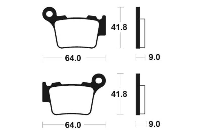 TECNIUM MX/ATV Sintered Metal Brake pads - MO291 1022874