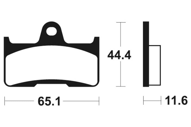 TECNIUM MX/ATV Sintered Metal Brake pads - MO299 1022877