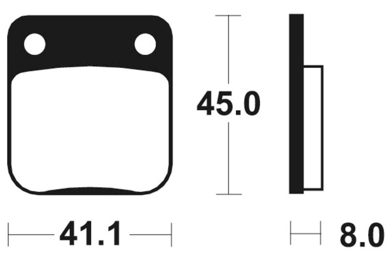 TECNIUM MX/ATV Sintered Metal Brake pads - MO36 1022895