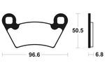 TECNIUM MX/ATV Sintered Metal Brake pads - MOA300 1022935