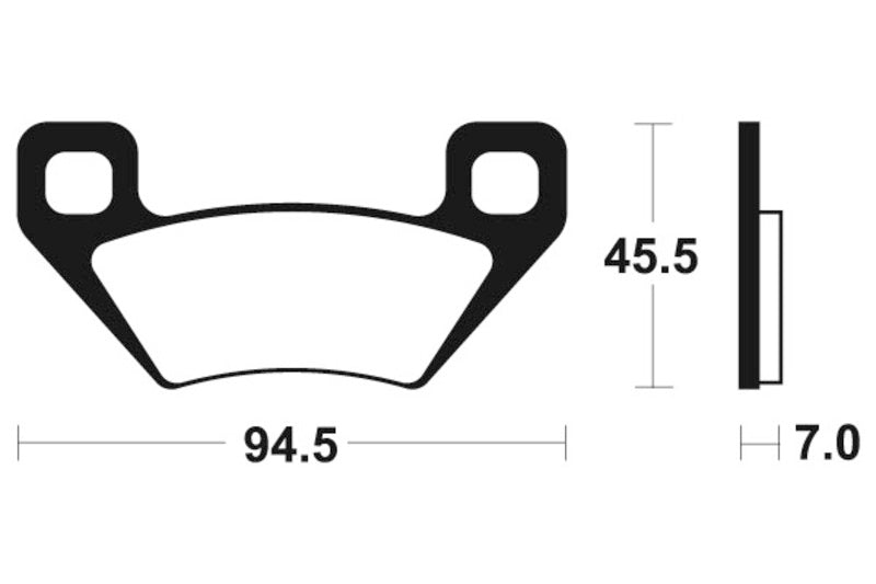 TECNIUM MX/ATV Sintered Metal Brake pads - MOA322 1022936