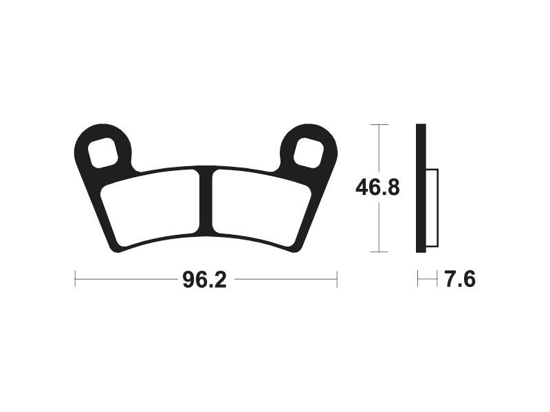 TECNIUM MX/ATV Sintered Metal Brake pads - MOA398 1022939