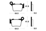 TECNIUM Racing MX/ATV Sintered Metal Brake pads - MOR291 1022976