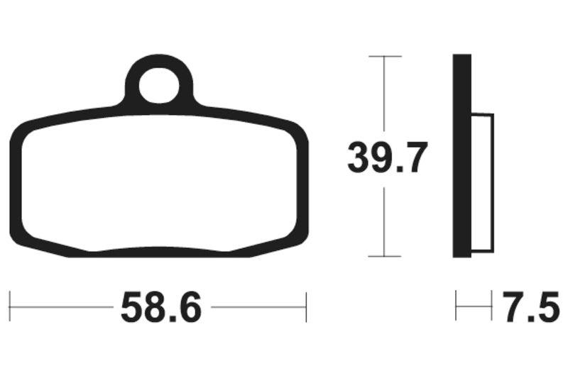 TECNIUM Racing MX/ATV Sintered Metal Brake pads - MOR385 1023002