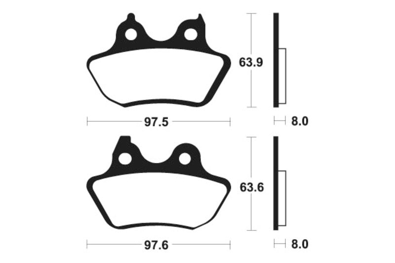 TECNIUM Street Performance Sintered Metal Brake pads - MR346 1023080