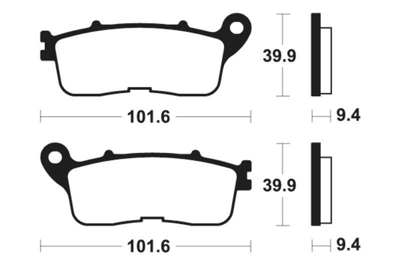 TECNIUM Street Performance Sintered Metal Brake pads - MR392 1023086