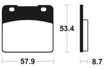 TECNIUM Street Performance Sintered Metal Brake pads - MR77 1023101