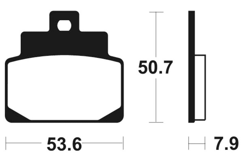 TECNIUM Maxi Scooter Sintered Metal Brake pads - MSS248 1023196