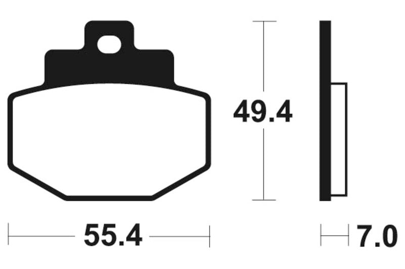 TECNIUM Maxi Scooter Sintered Metal Brake pads - MSS272 1023202