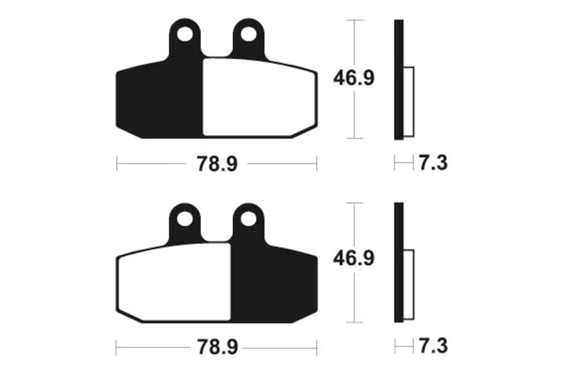 TECNIUM Maxi Scooter Sintered Metal Brake pads - MSS293 1023207