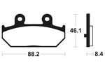 Tecnium Maxi Scooter Sintered Metal Brake Pads - MSS304 1023208