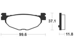 Tecnium Maxi Scooter Sintered Metal Brake Pads - MSS312 1023210