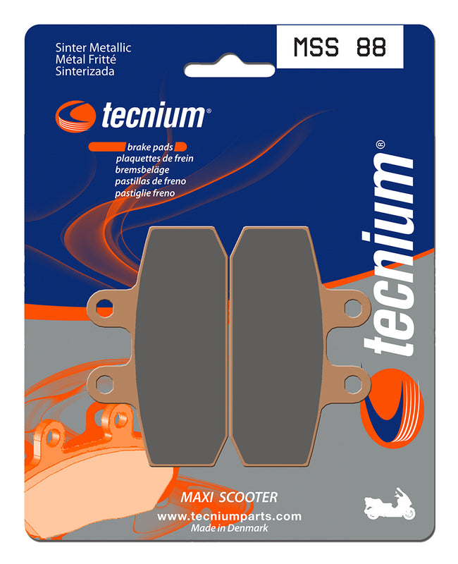 TECNIUM Maxi Scooter Sintered Metal Brake pads - MSS88 1023228