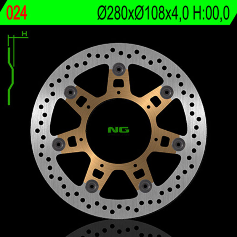 NG BRAKE DISC ROUND 024