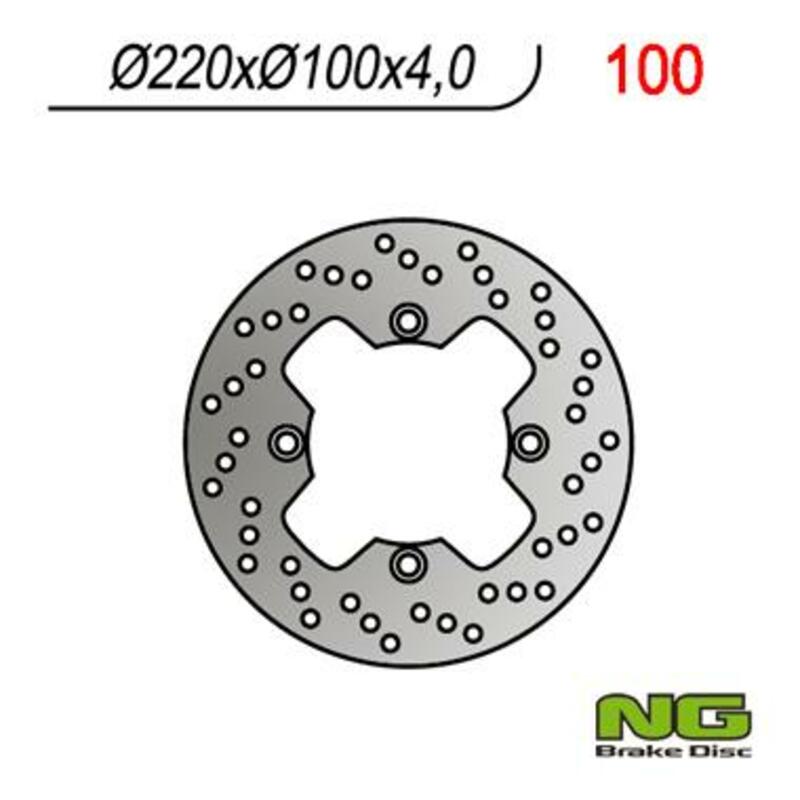 NG BRAKE DISC ROUND 100