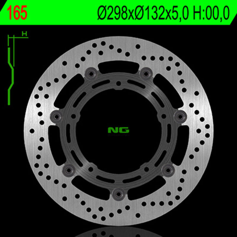 NG BRAKE DISC ROUND 165