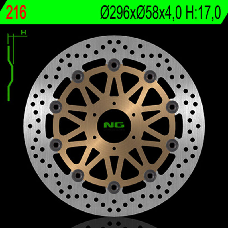 NG BRAKE DISC ROUND 216