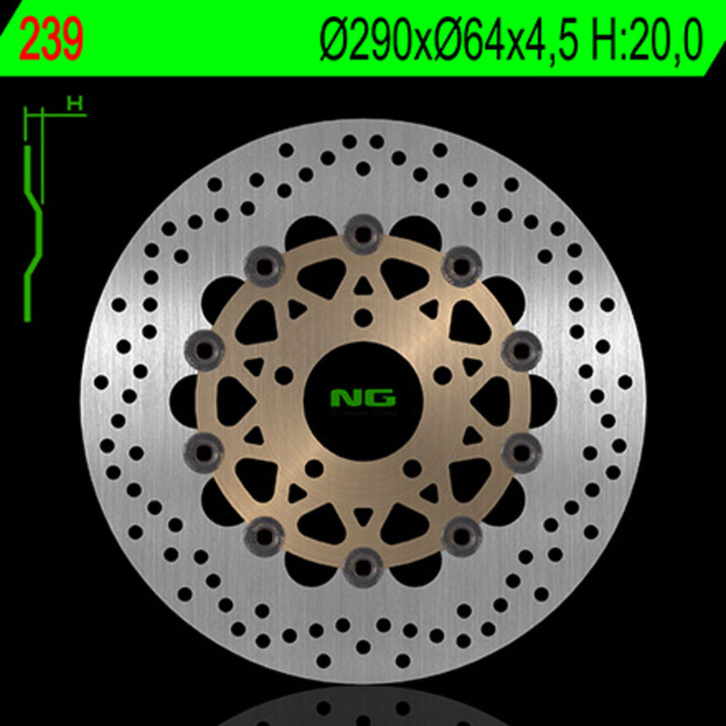 NG BRAKE DISC ROUND 239