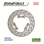 NG BRAKE DISC ROUND 350