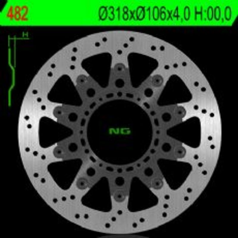 NG BRAKE DISC ROUND 482