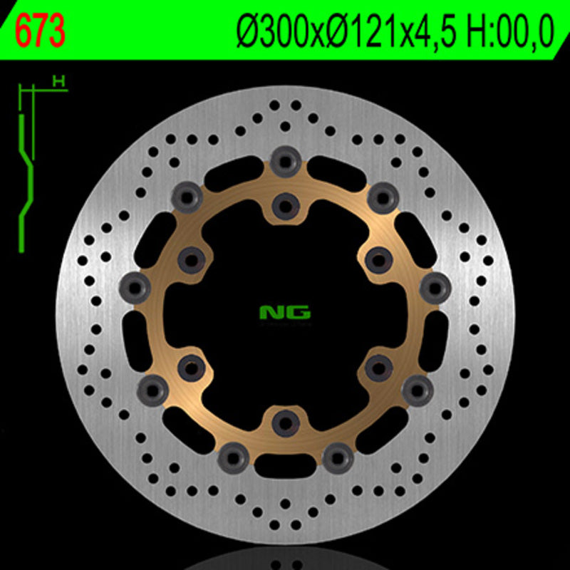 NG BRAKE DISC ROUND 673