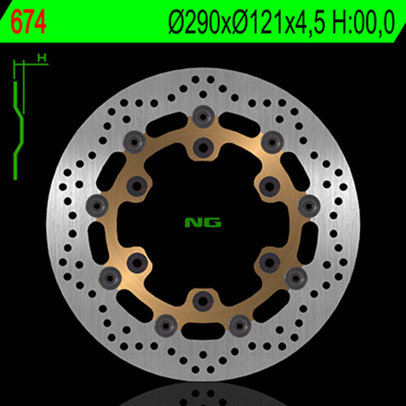 Ng brake disc round 674