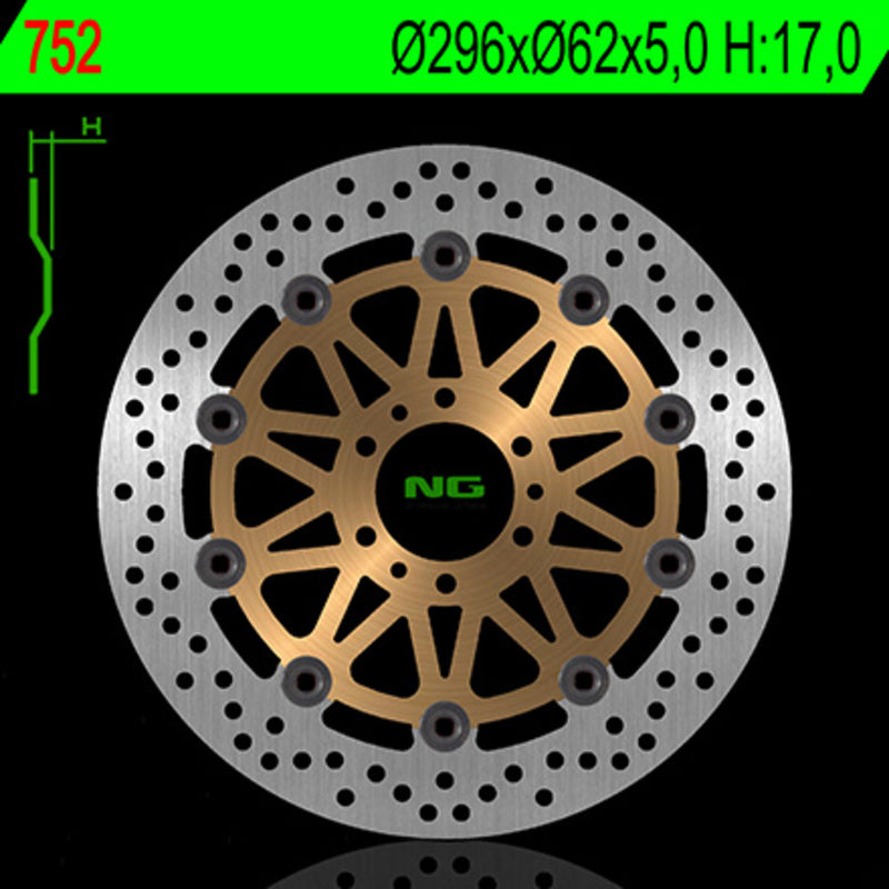 NG BRAKE DISC ROUND 752