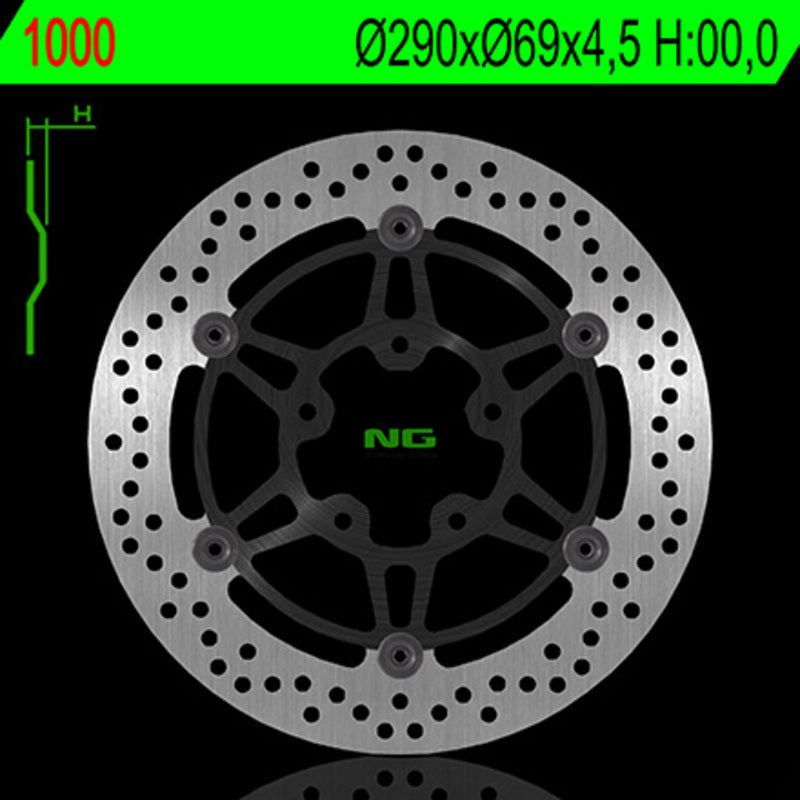 NG BRAKE DISC ROUND 1000