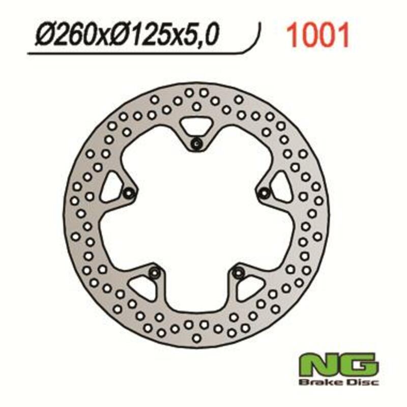 NG BRAKE DISC ROUND 1001