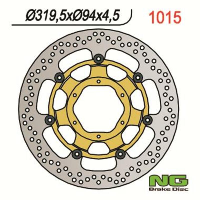 NG BRAKE DISC ROUND 1015