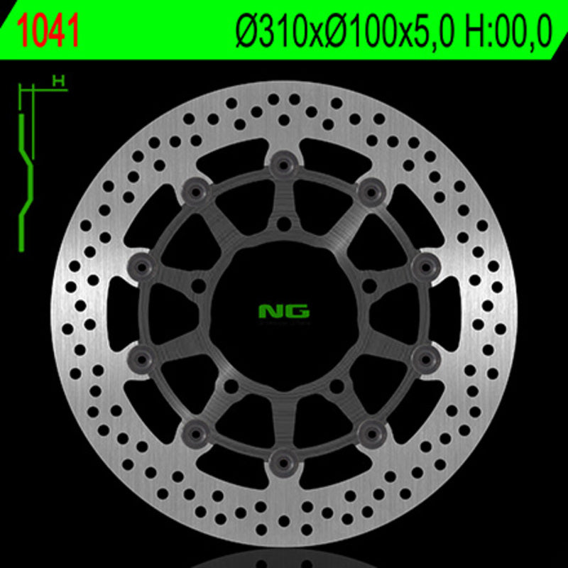 NG BRAKE DISC ROUND 1041