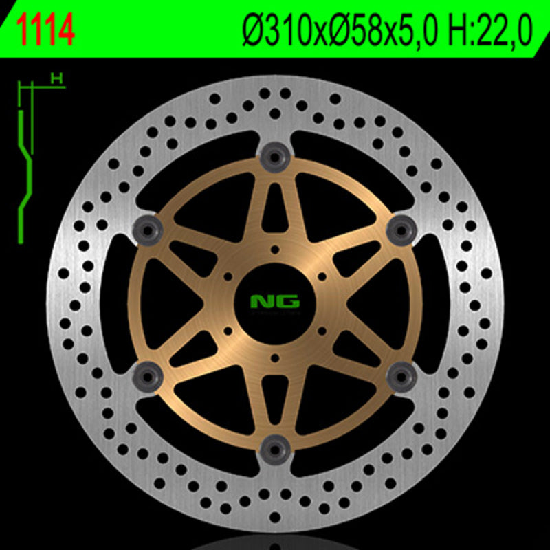 NG BRAKE DISC ROUND 1114