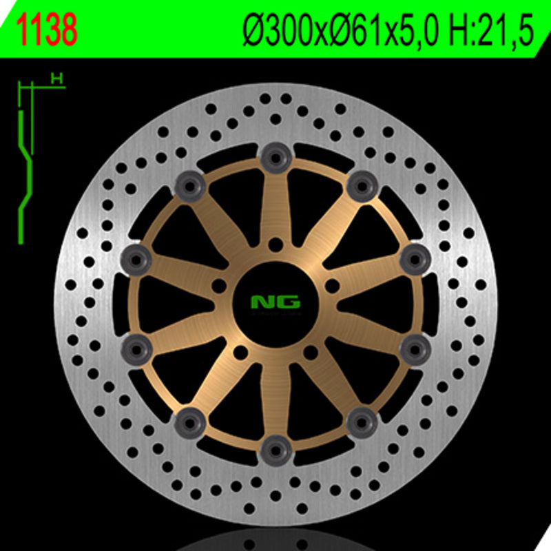 NG BRAKE DISC ROUND 1138