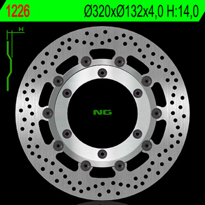 NG BRAKE DISC ROUND 1226