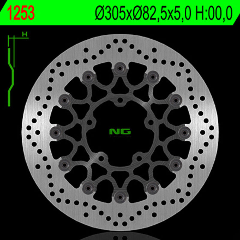 NG BRAKE DISC ROUND 1253