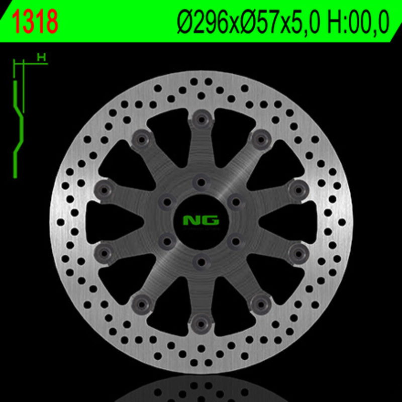 NG BRAKE DISC ROUND 1318