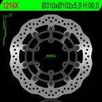 NG BRAKE DISC WAVE 1214X