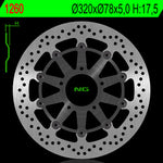 Ng brake disc round 1260g