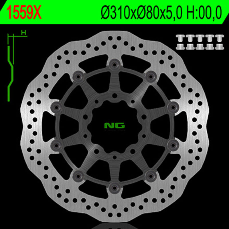 NG BRAKE DISC WAVE 1559X