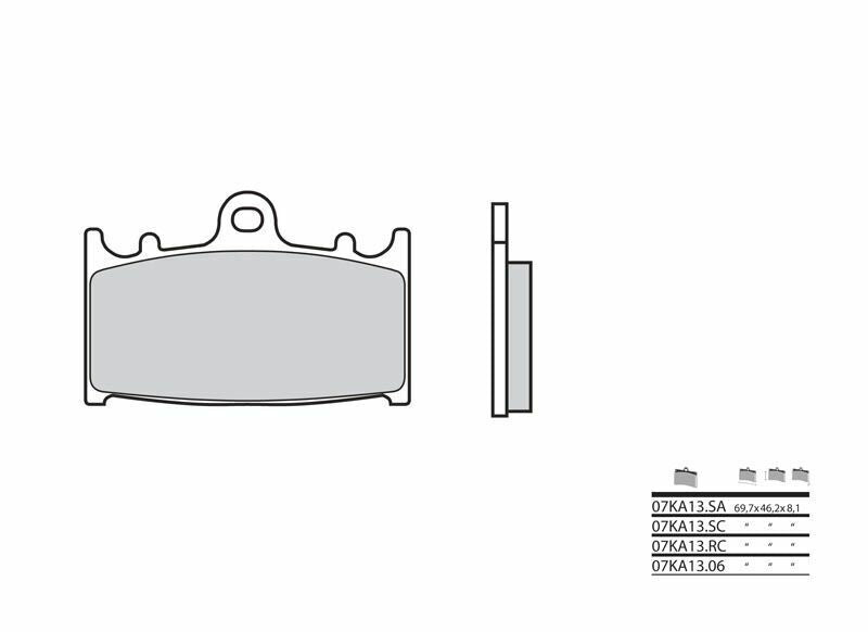 BREMBO Street Carbon Ceramic Brake pads - 07KA1306 07KA1306