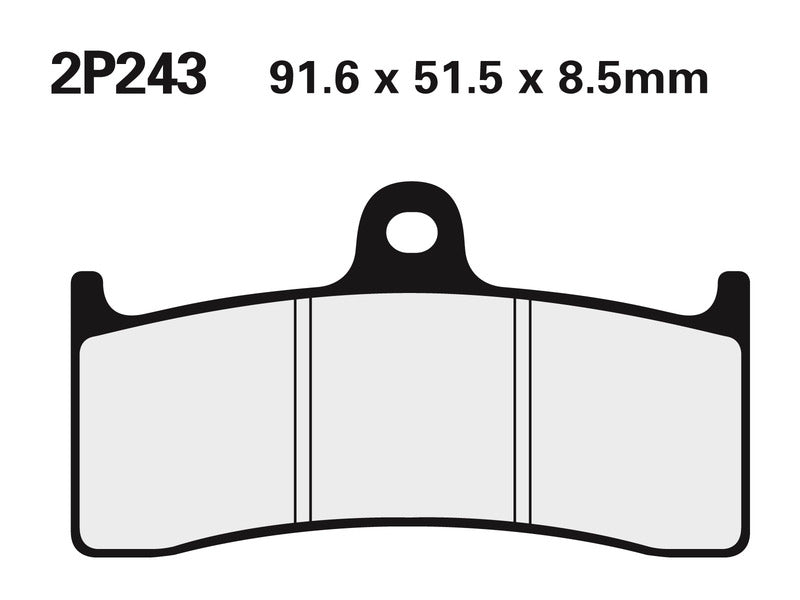 NISSIN Street /Off-Road Sintered Metal Brake pads - 2P-243ST 2P-243ST