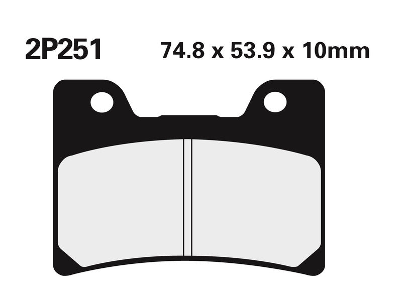 NISSIN Street /Off-Road Sintered Metal Brake pads - 2P-251ST 2P-251ST 